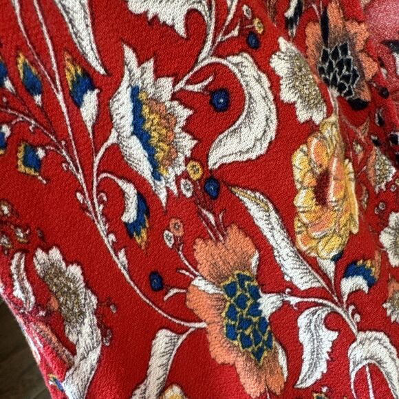 Women’s print fringed Duster Cardigan long sleeve open Front size XS Oversized - Picture 9 of 9